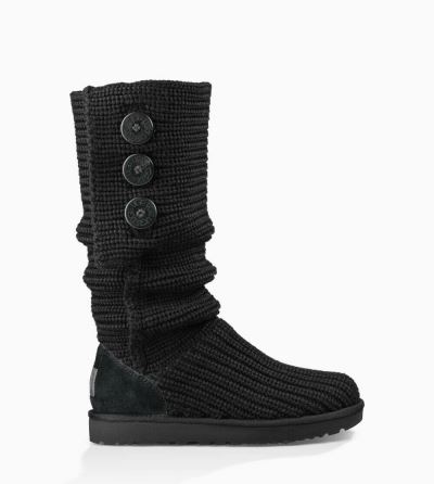 UGG Classic Cardy Womens Classic Boots Black - AU 367OZ